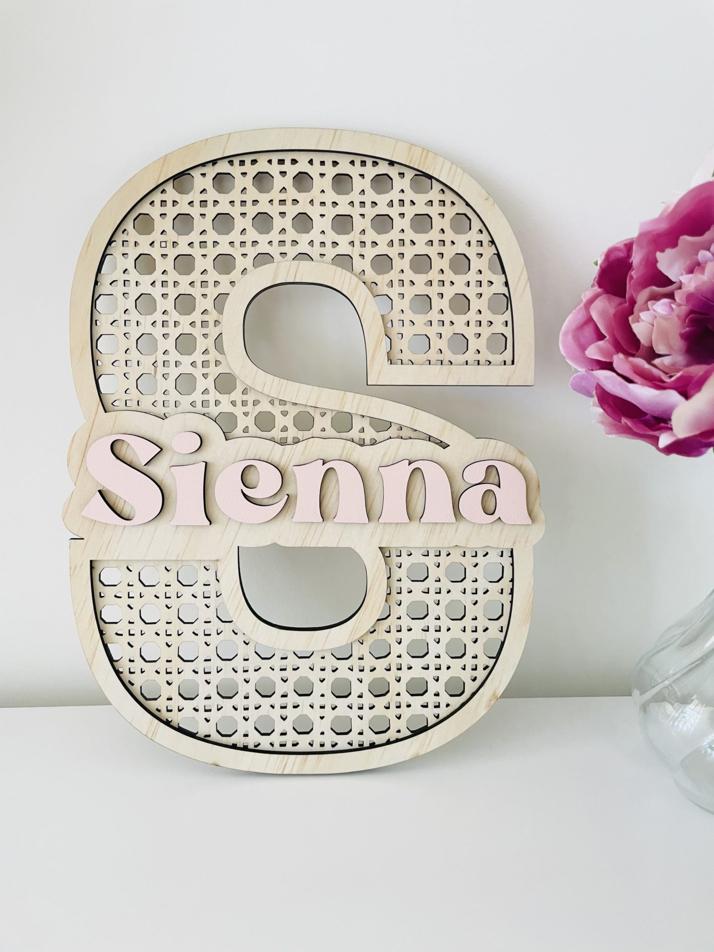 Timber Tinkers - Rattan Letter Name