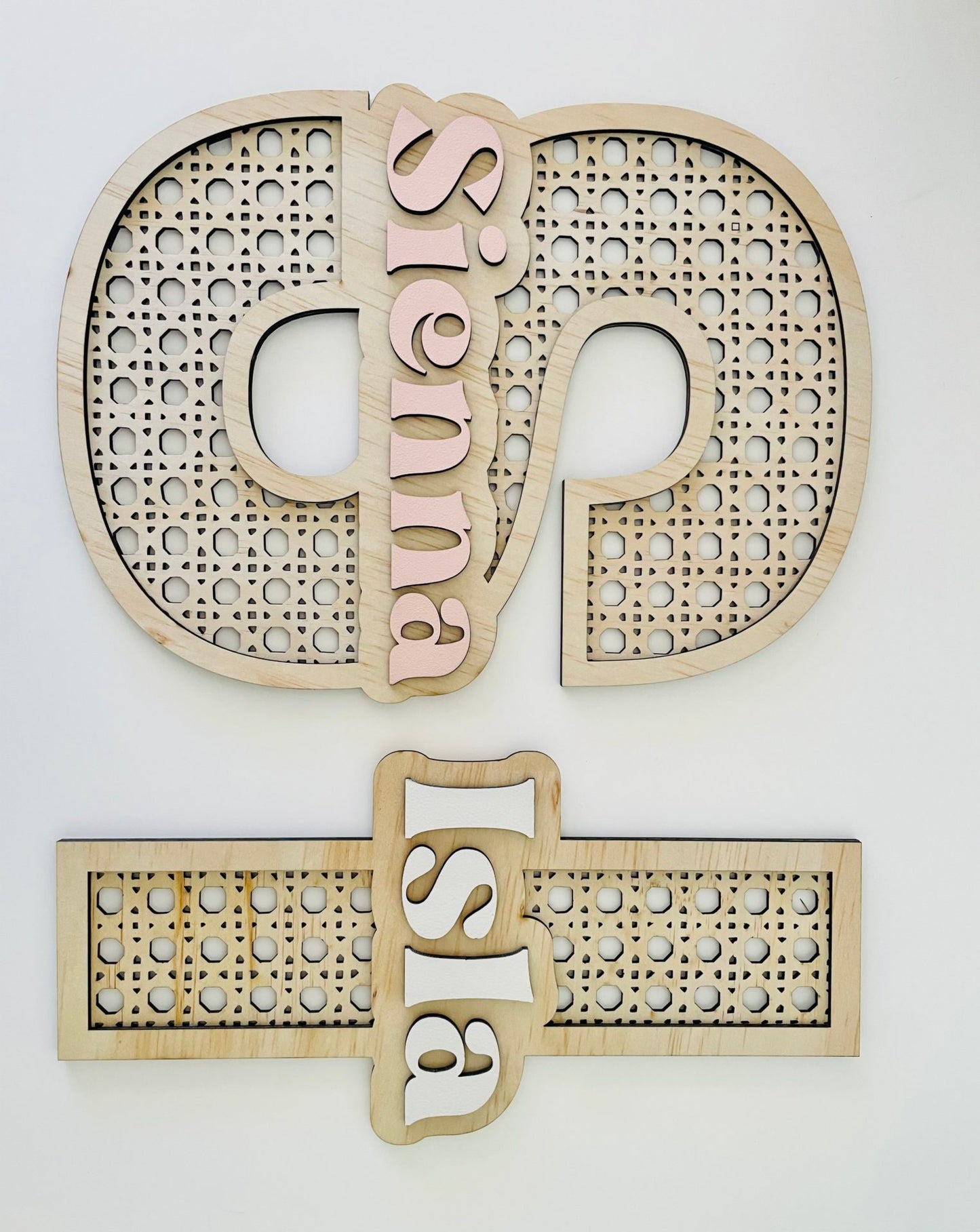 Timber Tinkers - Rattan Letter Name