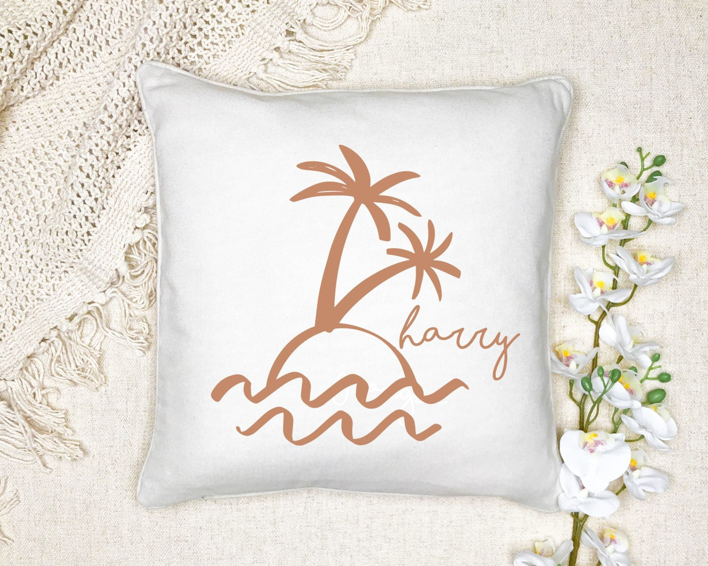 Timber Tinkers - Personalised Pillow Case | Boho Palm