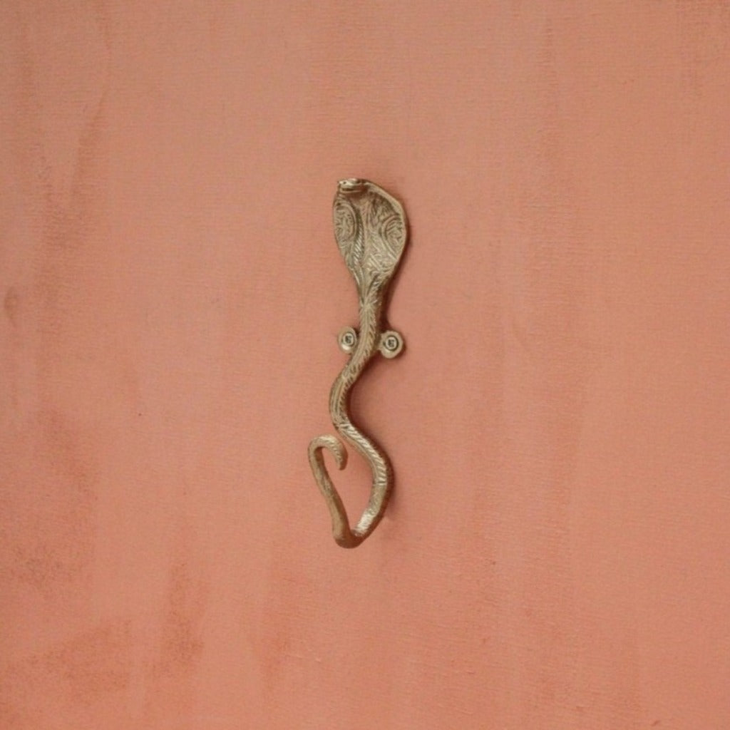 Brass Dakota Snake Wall Hook