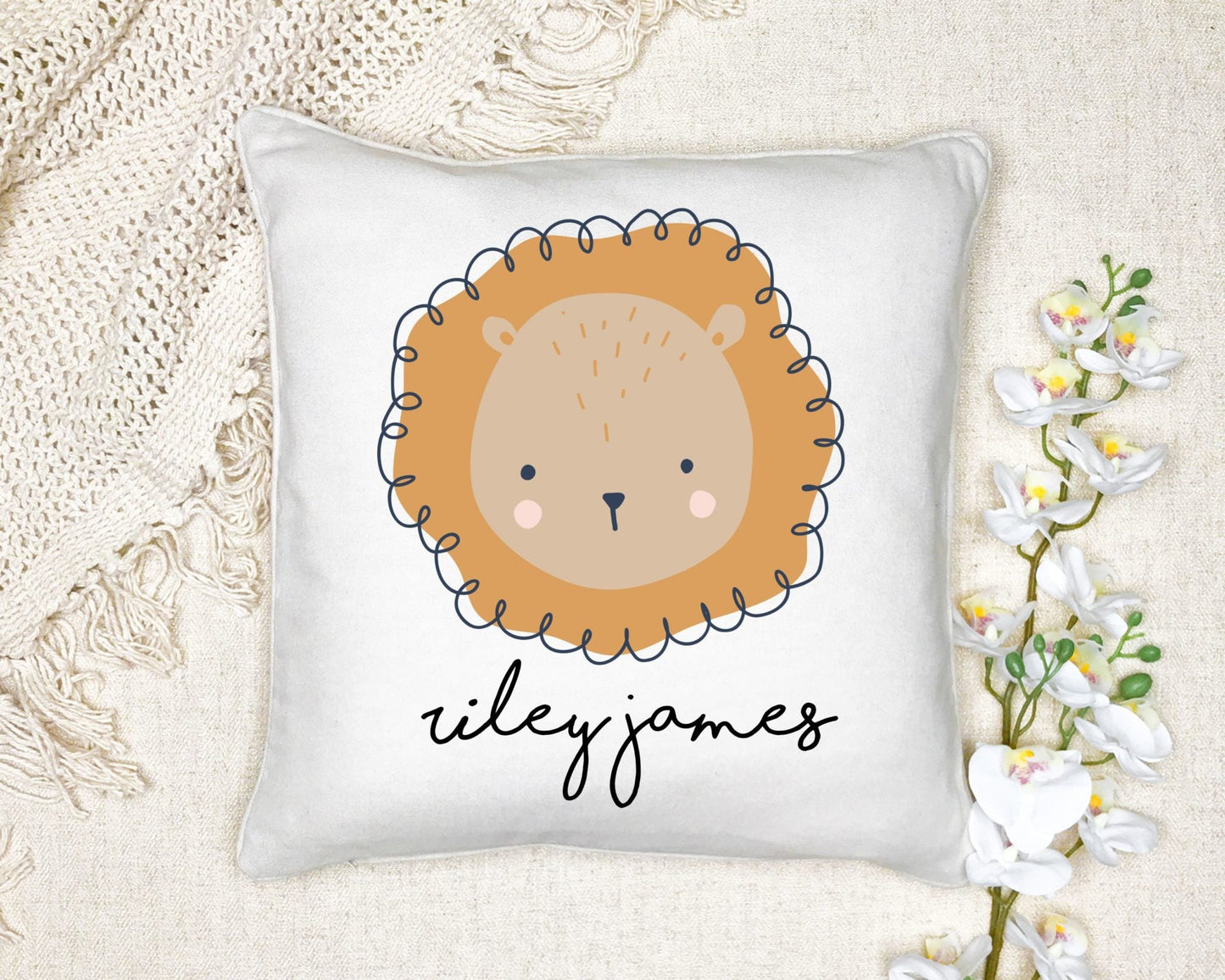Timber Tinkers - Personalised Pillow Case | Lion