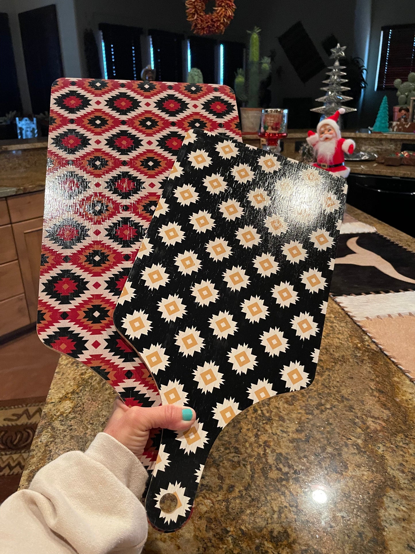 (( SET OF 2 )) Large Southwest cutting boards