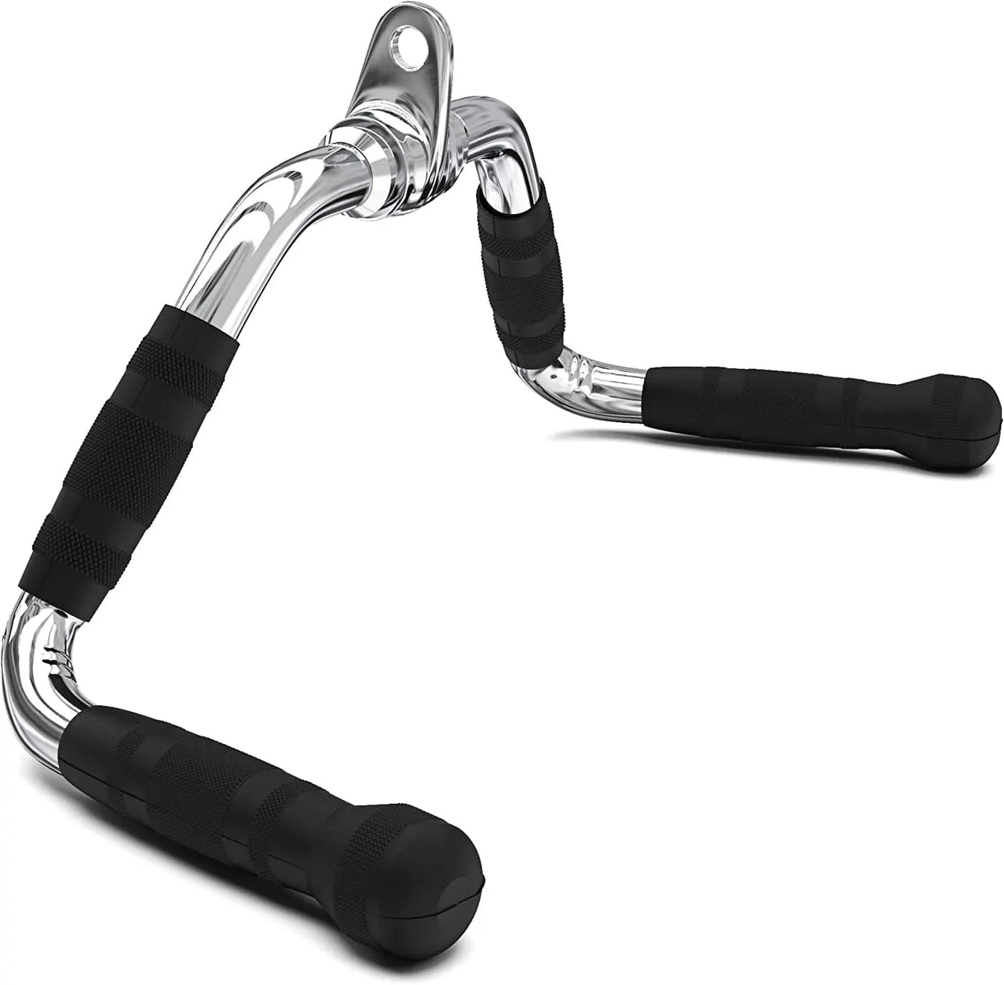Synergee Multi Exerciser Bar Cable Attachment. Universal Attachment for Cable Machines. Pull Down/Press down Bar Accessory. Steel Bar with Rubber Knurled Grips.