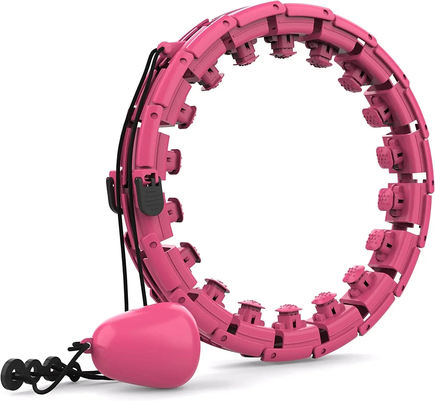 TOMOIN Hula Hoops for Adults Weight Loss,Smart Weighted Hoola Hoops for Adults & Kids Weight Loss, 24 Detachable Knots Non-Falling Smart Hoola Hoops