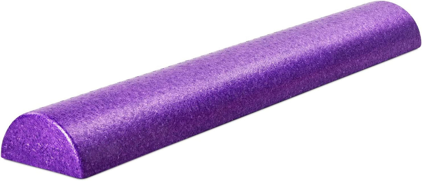 Yes4All High Density Half round Foam Roller Support Pain Relieved, Physical Therapy, Back, Leg and Muscle Restoration, 12", 18", 24", 36"