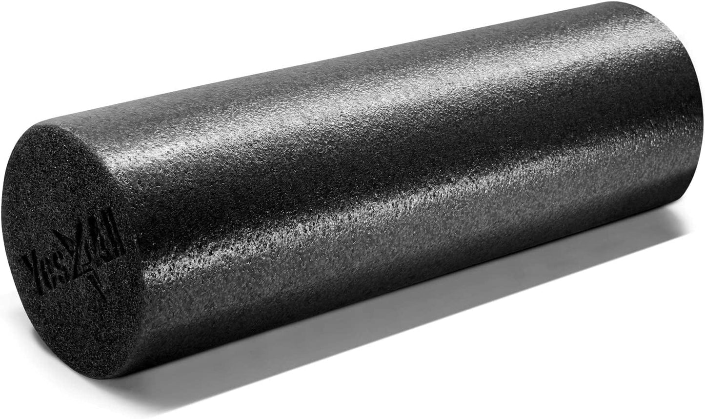 Yes4All Soft-Density round PE and Two-Layer Foam Roller 12", 18", 24", 36" for Back, Legs, Exercise, Deep Tissue and Muscle Massage