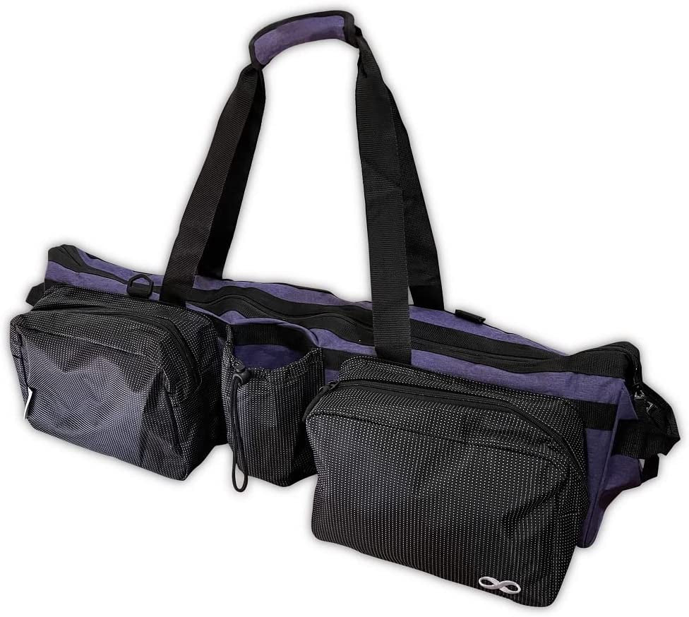 Yogaaddict Yoga Mat Tote Bag "Supreme" and Carriers with Pocket & Zipper, 30" Long, Extra Large, Fit Most Mat Size, Pilates, Gym, Compartment for Yoga Block, Easy Access