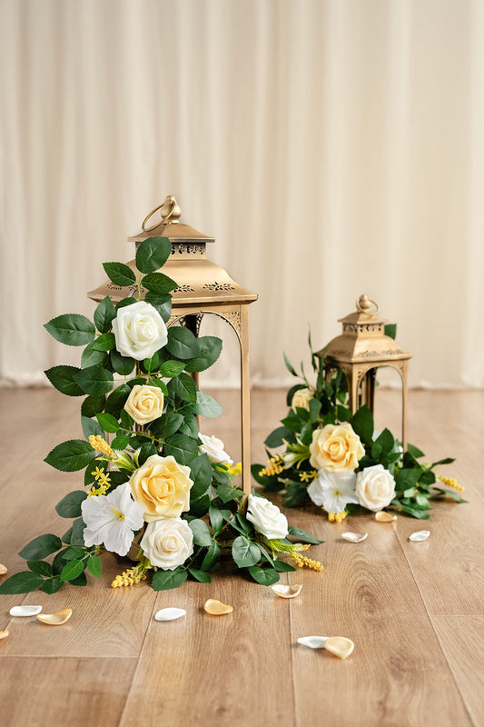 2ft Flower Garlands in Lemonade Yellow