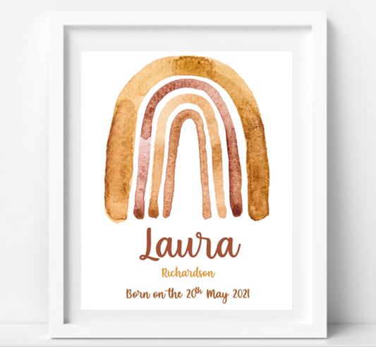 BabyCusch - Rainbow Name Frame