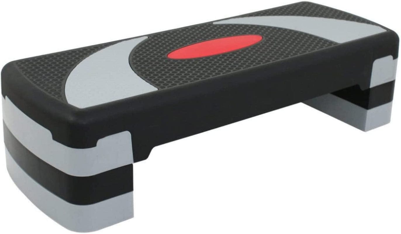 30 Inch Aerobic Stepper Adjust 4-6-8 Inch Indoor Cardio Step Fitness Exercise