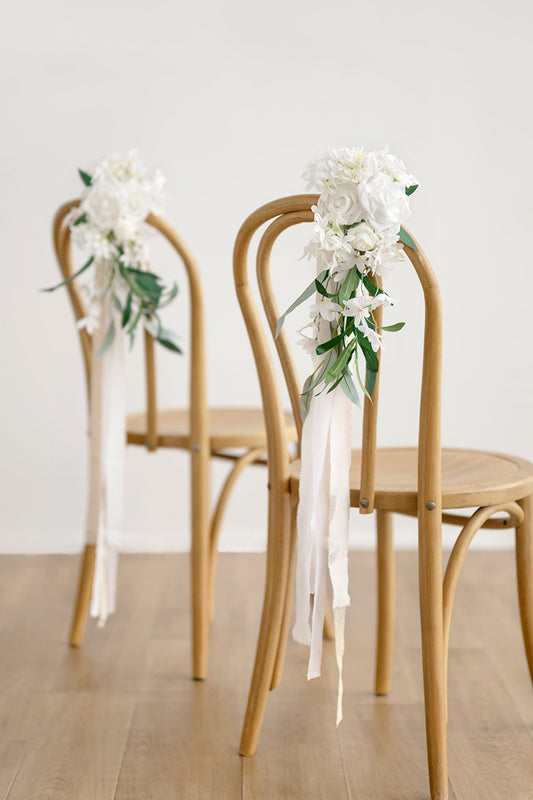 Aisle & Chair Decor in White & Sage