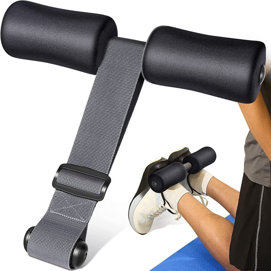 WOWCOR Nordic Hamstring Curl Strap Machine, Sit up Exercise Equipment, Leg Stretcher Workout Straps Spanish Squats, Ab Workout, Tibialis Trainer Belt Home Gym, Easy Set Up