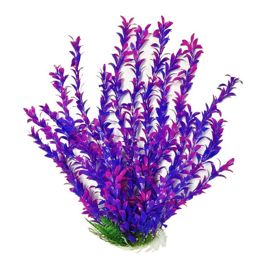 Aquatop Hygro Aquarium Plant with Weighted Base Pink  Purple 20 in