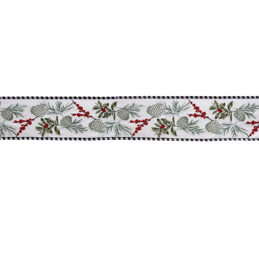 Wired Polyester Ribbon 4" x 5 yds.