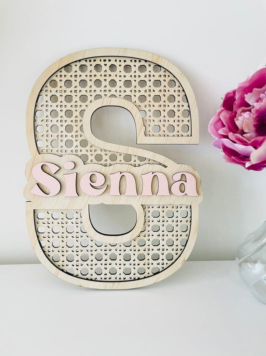 Timber Tinkers - Rattan Letter Name