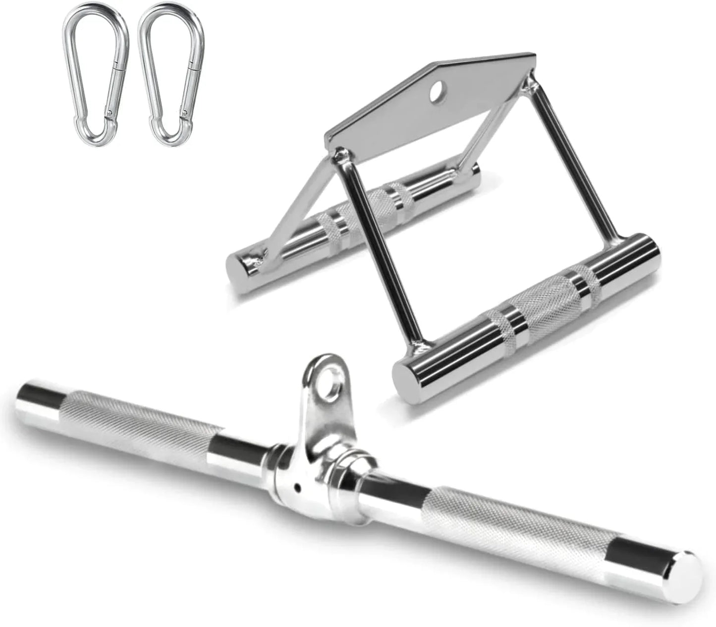 A2ZCARE Combo Tricep Press down Cable Attachment | Multi-Option: Double D Handle, V-Shaped Bar, Tricep Rope, Rotating Straight Bar