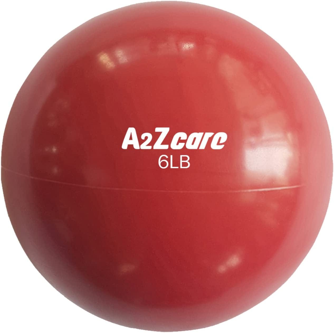 A2ZCARE Toning Ball - Weighted Toning Exercise Ball - Soft Weighted Medicine Ball for Pilates, Yoga, Physical Therapy and Fitness