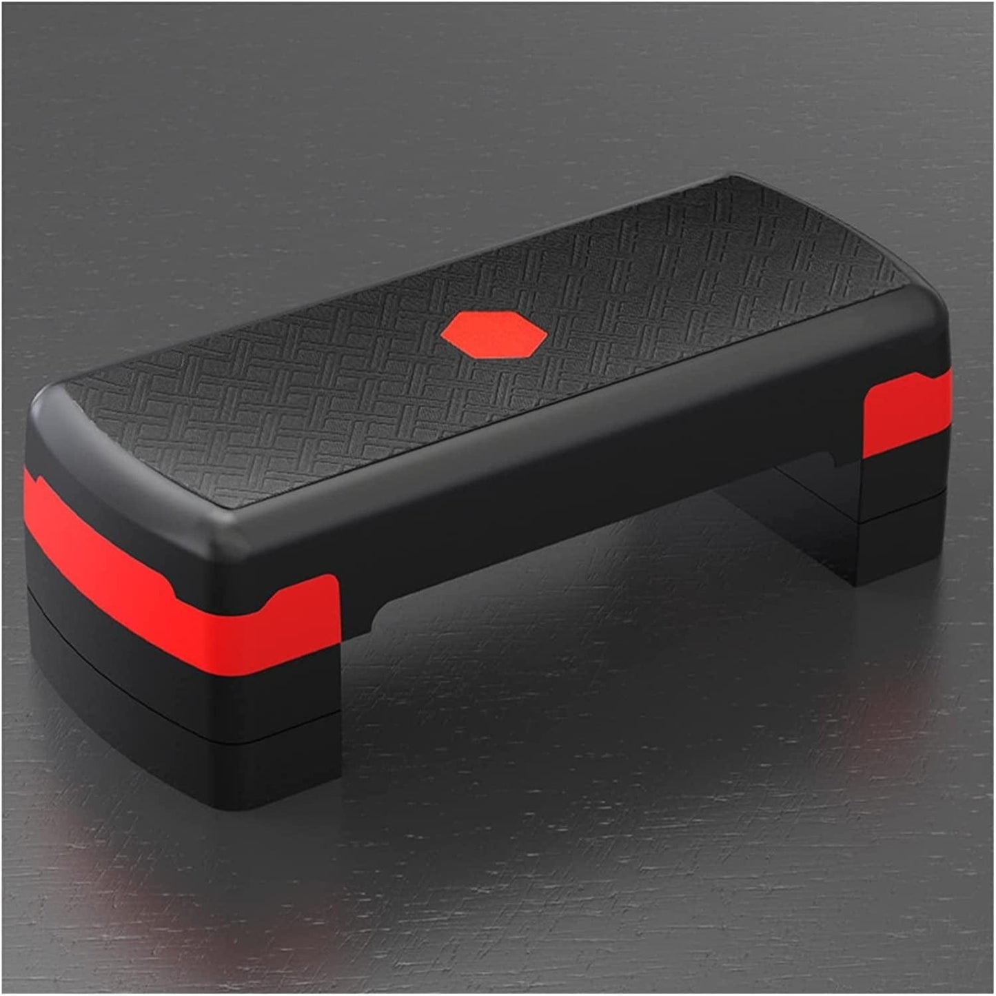 AJEYPMZ Fitness Equipment Non-Slip Yoga Pedal Adjustable Aerobic Stepper Sports Balance Step Gym Workout Rhythmic Pedal Home (Color : Black)