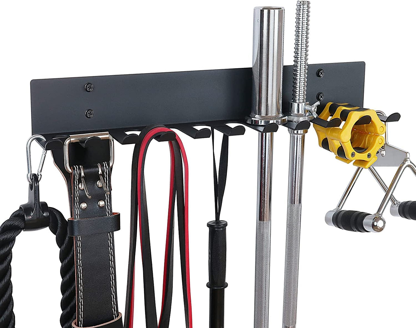 Alvade Home Gym Storage Rack, Barbell Rack Weight Room Organizer Prong Gym Equipment Storage Rack for Gym Accessories like Fitness Bands,Resistance Bands,Straps,Foam Rollers,Barbell