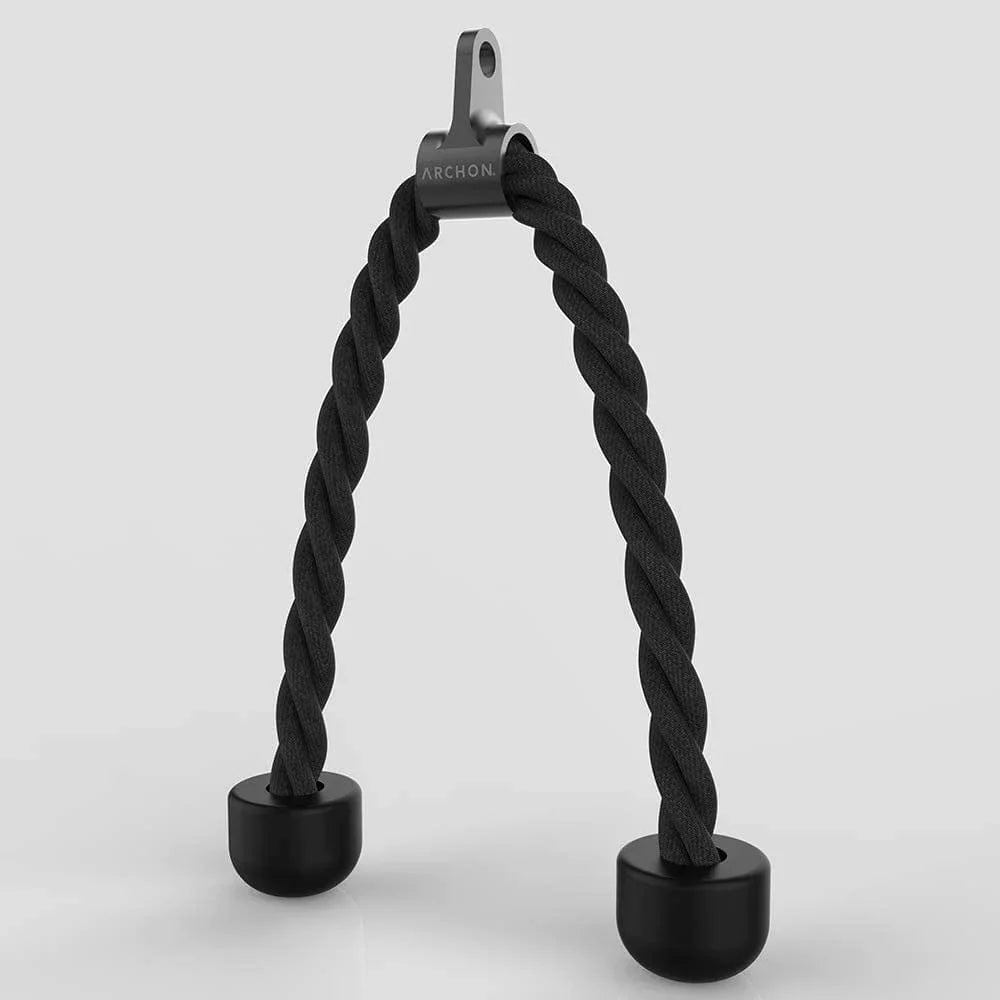 ARCHON Fitness Cable Attachments | LAT Bar Attachment | Triceps Rope Attachment | Triangle Row Attachment | Straight Bar Attachment | Arm Workouts | Biceps Triceps | Back Workouts | Cable Exercises