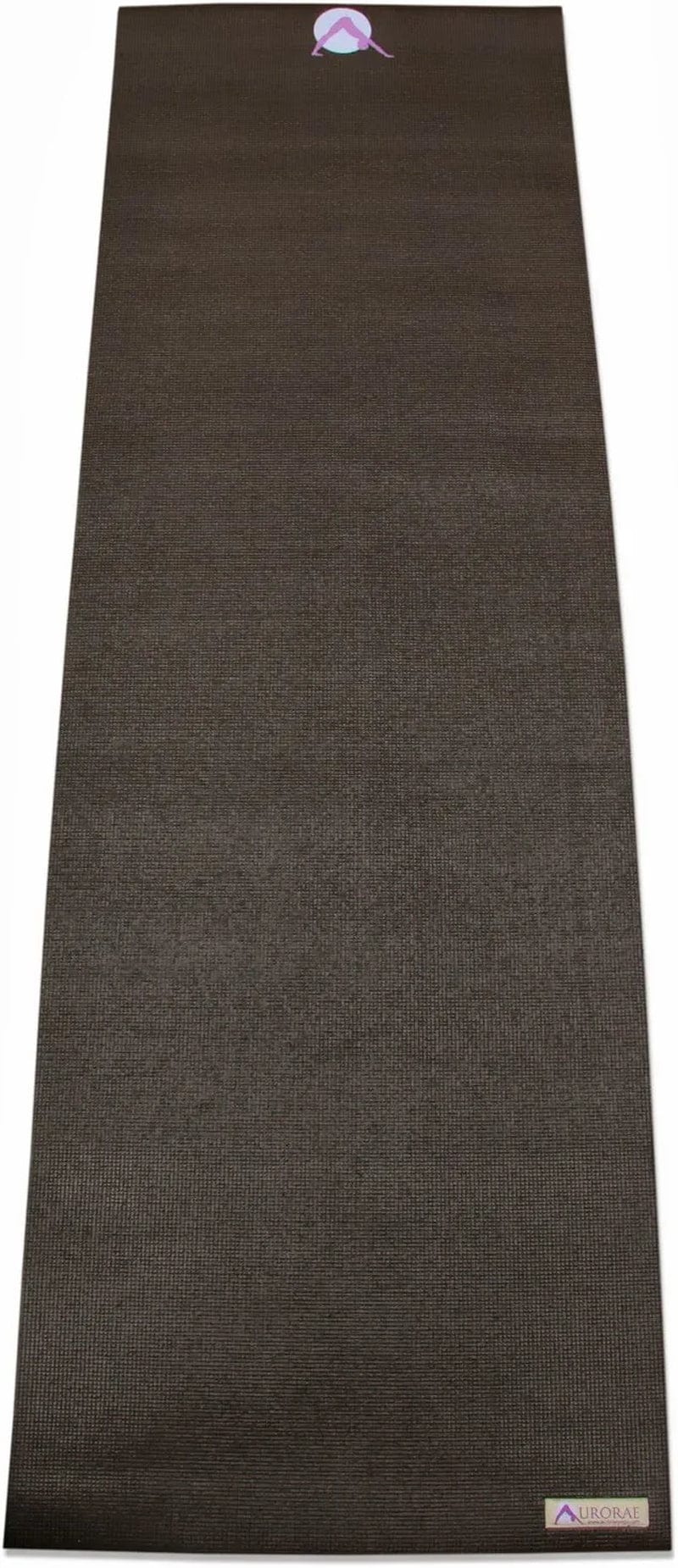 AURORAE Classic/Printed Extra Thick and Long Yoga Mat. Slip Free Rosin Included