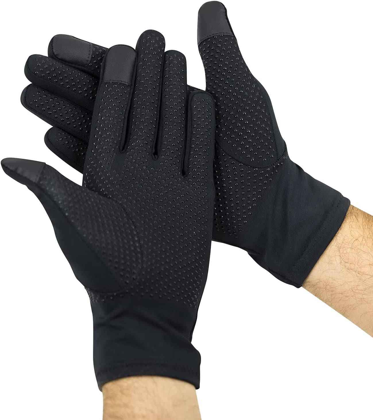 Vive Copper Arthritis Gloves - Full Hand Compression Touchscreen Finger - for Carpal Tunnel, Rheumatoid, Joint Pain, Infammation - Flexible Wrist and Thumb Pressure Relief for Typing - for Men, Women