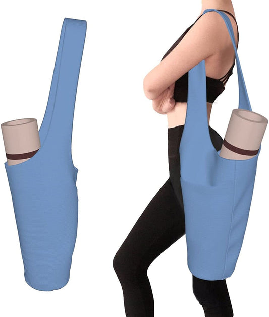 Yoga Mat Bag Yoga Mat Tote Sling Carrier with Large Side Pockets Holds More Yoga Accessories Fit Most Size Mats
