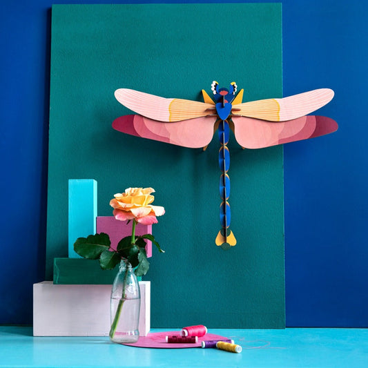 3D Bug Wall Decor - Pink Dragonfly