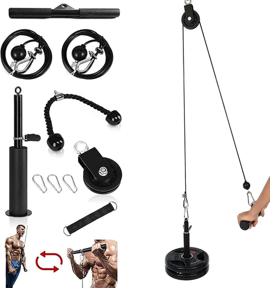 Triceps Trainer High Pull-Down Gantry Pulley Home Fitness Equipment for Triceps Pull Down, Biceps Curl, Back, Forearm, Shoulder Equipment
