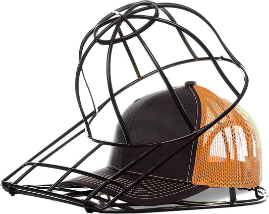 Ballcap Buddy - Original and Patented Hat Cleaner, Hat Washer for Washing Machine or Dishwasher, Cap Washer Frame for Flat & Curved Hats, Black, Made in USA