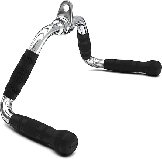 Synergee Multi Exerciser Bar Cable Attachment. Universal Attachment for Cable Machines. Pull Down/Press down Bar Accessory. Steel Bar with Rubber Knurled Grips.