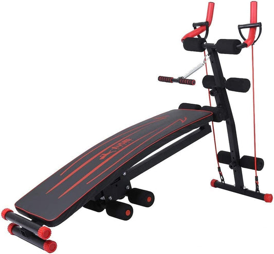 Workout Steps Home Weight Bench Press Flat Incline Decline Home Exercise Fitness Dumbbell Bench (Black, 1081)