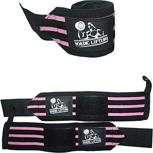 Wrist Wraps (1 Pair/2 Wraps) for Weightlifting/Cross Training/Powerlifting/Bodybuilding - for Women & Men - Premium Quality Equipment for the Absolutely Best Hand Strength & Support - 1 Year Warranty
