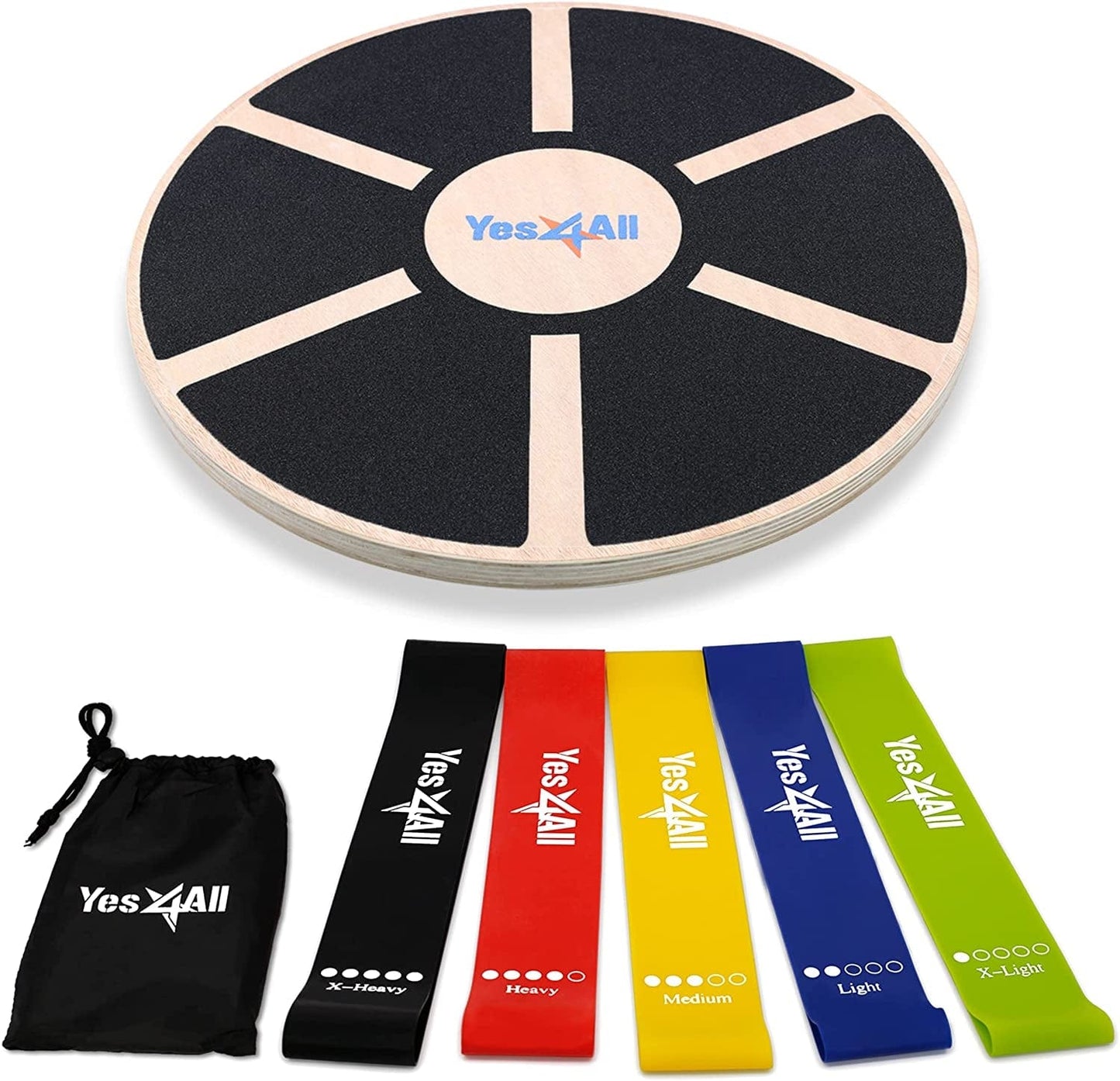 Yes4All Wooden Wobble Balance Board