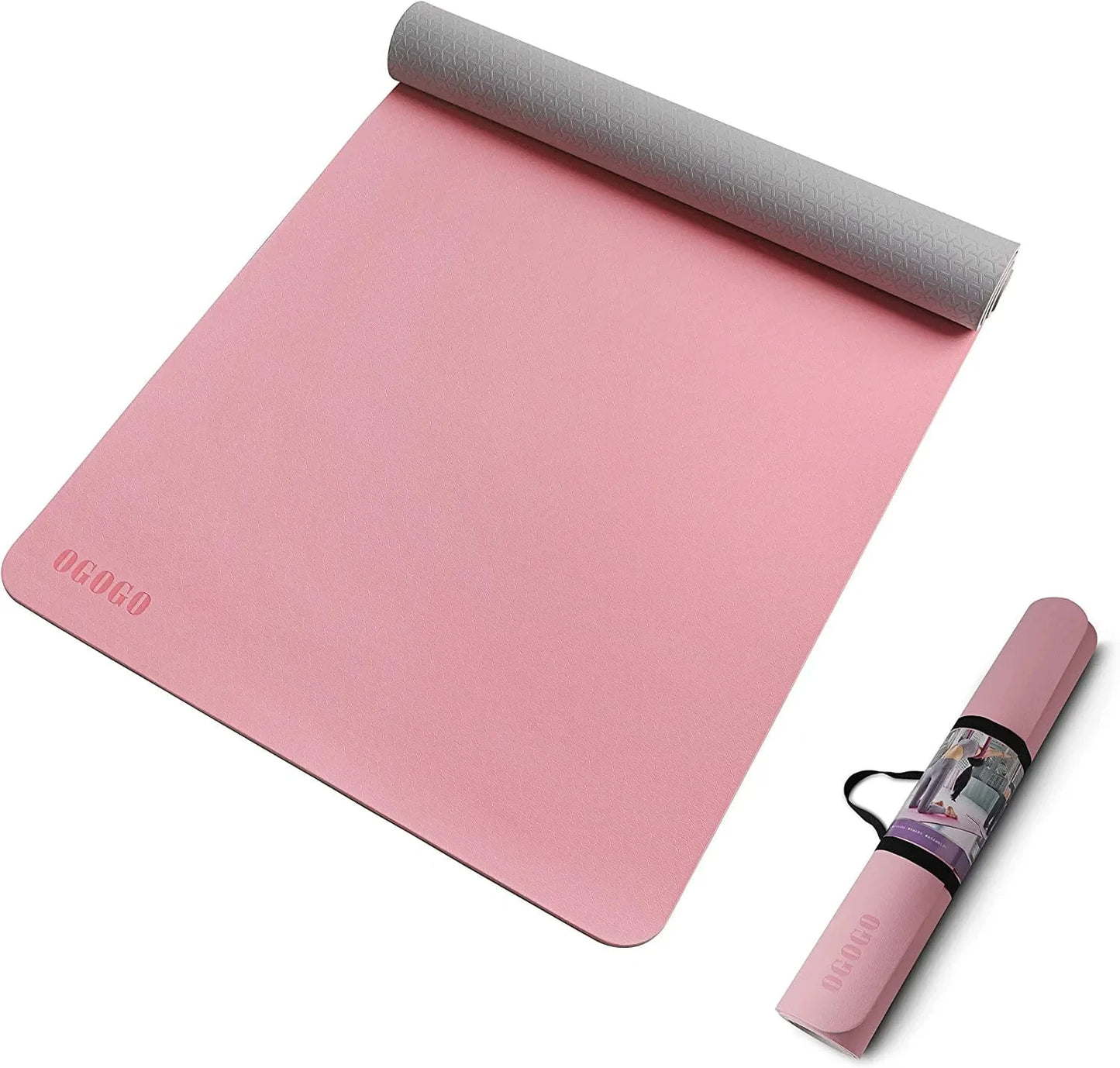 Yoga Mat,High Density Eco Friendly TPE Yoga Workout Mat,Superior Durability,Cushioning and Slip-Resistance for Yoga Pilates Fitness