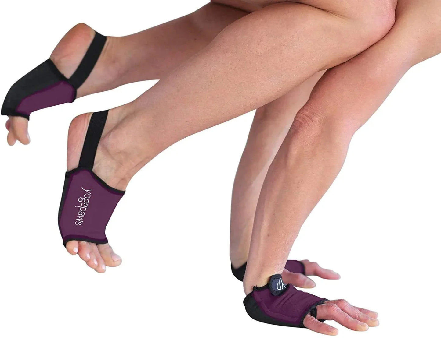 Yogapaws Elite Padded Non Slip Yoga Gloves and Yoga Socks for Women and Men